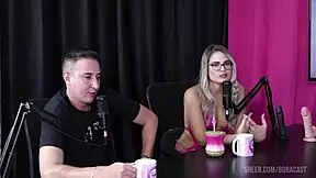 Emotional compilation of Kel and Bruno Abate dominating Bruna Carlos in Bora Cast with sheer red outfits.