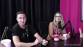 Emotional compilation of Kel and Bruno Abate dominating Bruna Carlos in Bora Cast with sheer red outfits.