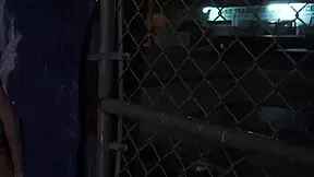 Skinny teen anya olsens gets rough outdoor public bondage bang