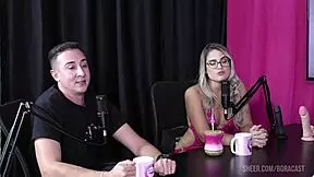 Emotional compilation of Kel and Bruno Abate dominating Bruna Carlos in Bora Cast with sheer red outfits.