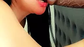 Novinha trains deep throat for school boyfriend