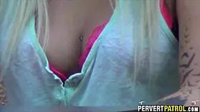 Filming couple fuck through window