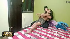 Skinny Desi Girlfriend Bent Over by Indian Hunk
