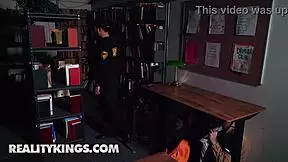 Reality Kings - College Students Selina Bentz & Kai Cant Hold Their Sexual Urges & Get Fucked In The Library