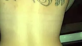 real redhead hooker gets fucked bareback in the car outdoor, doggystyle public cum in pussy big ass