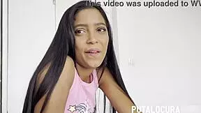 Young 18+ Beauty Kali Gets Wet In Bedroom, Bent Over For Interracial Missionary Handjob