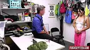 Fashion influencer getting caught in the act!