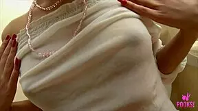 evies intense clit rubbing session ends in a flooded pussy