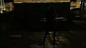 Autumn's Bold Naked Walk In Public, Exposing Her Tits And Ass