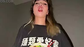 Pretty Asian woman seduced in her home