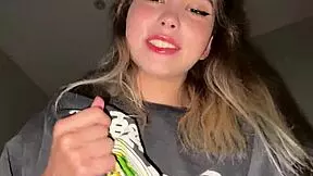 Pretty Asian woman seduced in her home