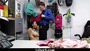 Security Officer Punishes Kimmy Kimm For Stealing At Office