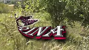 on wild beach, pervert saw sexy blonde sunbathing naked and reacted