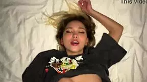 Pretty Asian woman seduced in her home