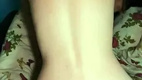 young babe whispers, 'feel my wet shaved pussy?' as she gets multiple orgasms in doggystyle