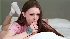 marcy abadir gave a nice blowjob with a facial to her lover