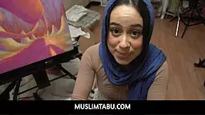 in muslimtabu, arab teen stepsister dania vegax leaves her stepbrother with blue balls