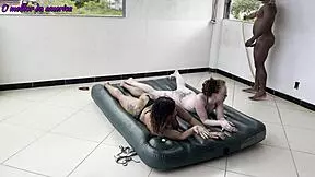 Man, he nailed it helping two whores, so they let him pound hard! 😜