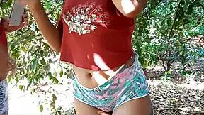 I had outdoor sex with a black girl and came in her pussy