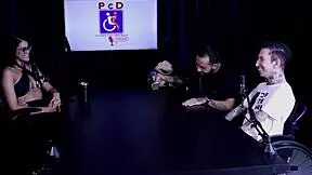 Elisa Sanchez prefers dick that makes her cum, records pussy sucking tips with Bia Hot on sheer red podcast