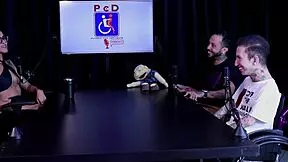 Elisa Sanchez prefers dick that makes her cum, records pussy sucking tips with Bia Hot on sheer red podcast