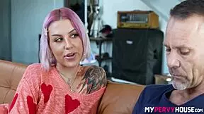 luna legend explores her alternative options with blonde amateurs in reality