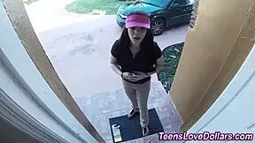 real amateur gets facial