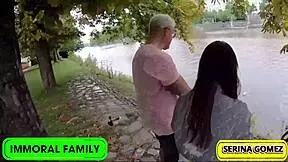 I pound petite serina gomez's pussy double in prague