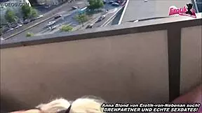 Blonde in catsuit gets fucked on holiday