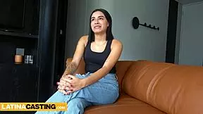 Latina teen, caught fucking monster cock in fake audition?