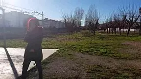 watch me squirt in the public park while masturbating.