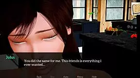 Oh wow, in my new family, the redhead teen and brunette milf explore homemade games together!