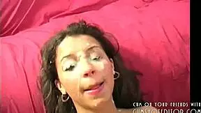 Cute Young 18+ Covered In Cum From Gangbang Monster Cock Group Banging Facial Cumshot!