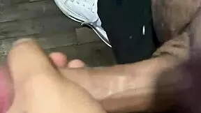 Young Latina masturbates to video from cuckold wife with lesbian squirting