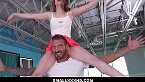 Mazy Myers as Tiny Redhead Teen Stepdaughter with Stepdad