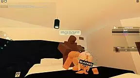 Petite teen in rough Blacked sex.