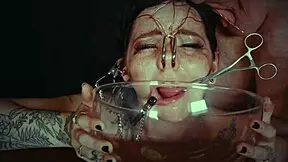 Emo whore tied and pissed on