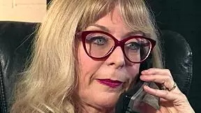 Will the older MILF Nina Hartley handle the young stud's big cock in hardcore action?