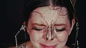 Emo whore tied and pissed on