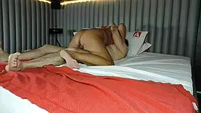 is this married latina cheating on her cuckold while getting ass licked in lingerie?