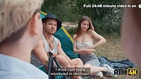 Shy Couple Explores Rimming and Hard Anal Outdoors First Time