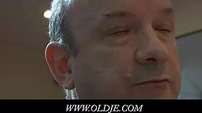 young blonde doctor licks balls and gives blowjob to old patient in hospital hardcore fucking