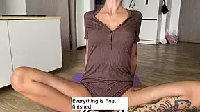 Babe from yoga class gets penetrated in pov