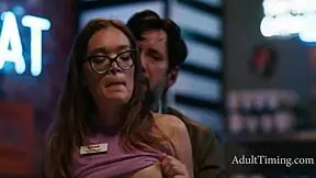 Desperate teen 18+ seduces loan officer Tommy Pistol in office domination.