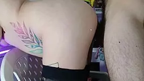 He Follows His Busty Stepsister Around
