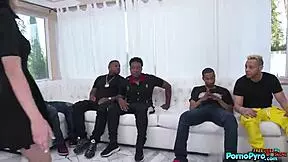 cute teen 18+ corra cox sucks the moving guys big black cocks