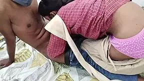 Indian Village Desi School Girl Rides Boyfriend in Wild Fuck