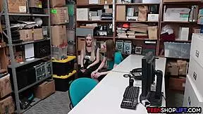 Young Couple Gets BUSTED FUCKING In Store By Mall Cop