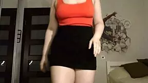 Sexy Young 18+ Bbw With Natural Tits Teases By Dancing And Showing Her Big Ass