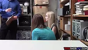 Young Couple Gets BUSTED FUCKING In Store By Mall Cop